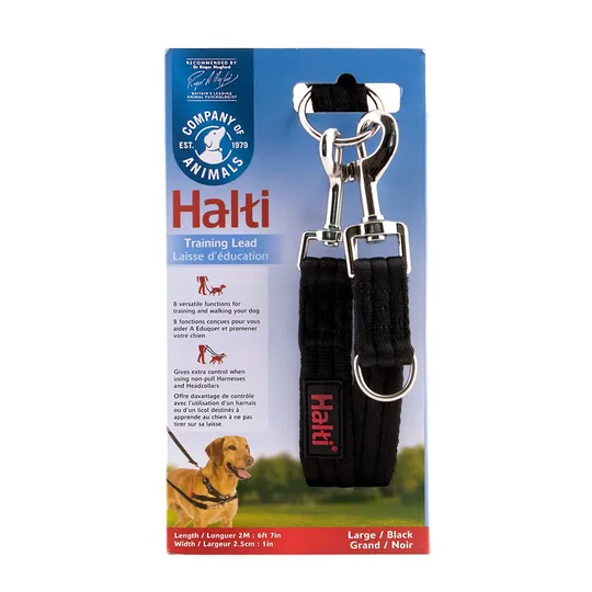 Lead Canine Halti Training Black - Large
