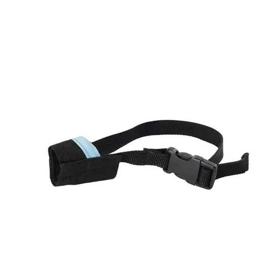 Buster Muzzle Nylon Canine Easy ID Black/Light Blue - XX Small