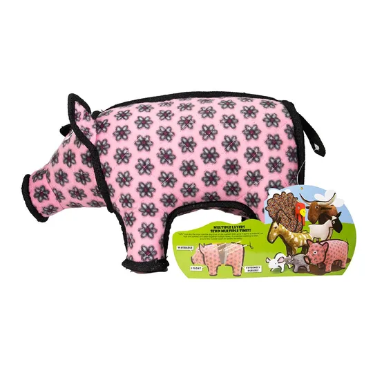 Tuffies Barn Yard Pig - 14 in X 6 in X 8 in