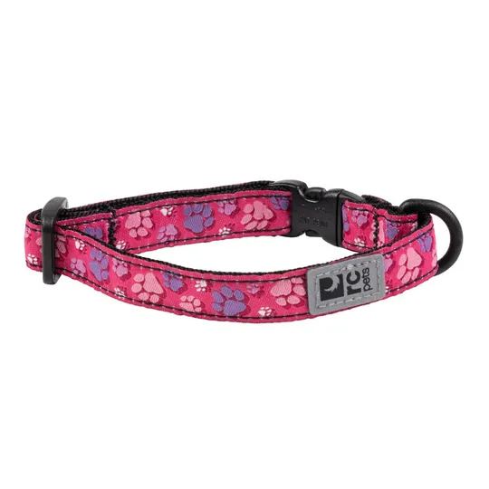 Collar Feline Rc Breakaway Fresh Tracks Pink - 1/2in X 8in - 10in