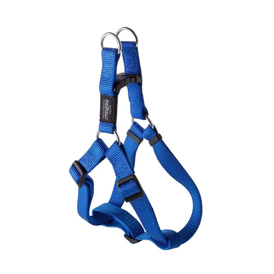 Harness Canine Rogz Utility Step In Harness Fanbelt Drk Blue - Large