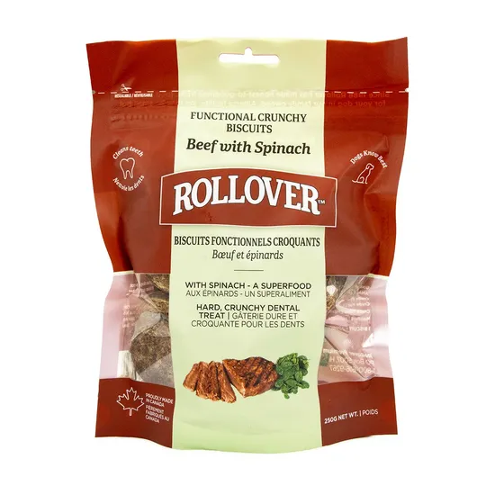 Rollover Functional Crunchy Biscuits Beef with Spinach - 250 g