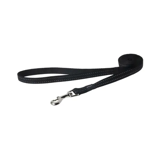 Lead Canine Rogz Utility Snake Black - 5/8in X 6ft