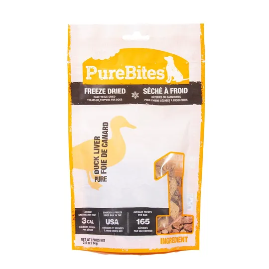 Purebites Canine Duck Liver - 2.6 oz / 74 g