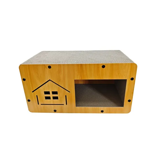 Toy Cat Simons Corrugated Luxe Cat Chateau with Catnip - House